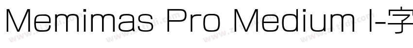 Memimas Pro Medium l字体转换